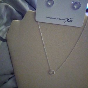 Roo earrings & matching necklace in silver from Park Lane jewelry... New